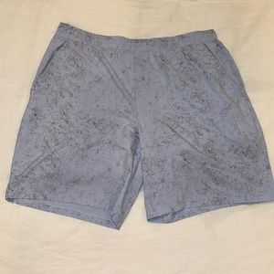 Men’s Lululemon XXL light blue and grey shorts